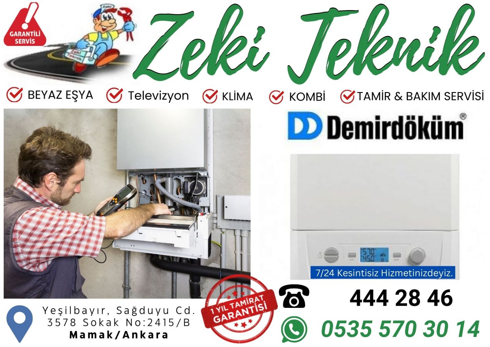 Yeşilbayır Demirdöküm Servisi